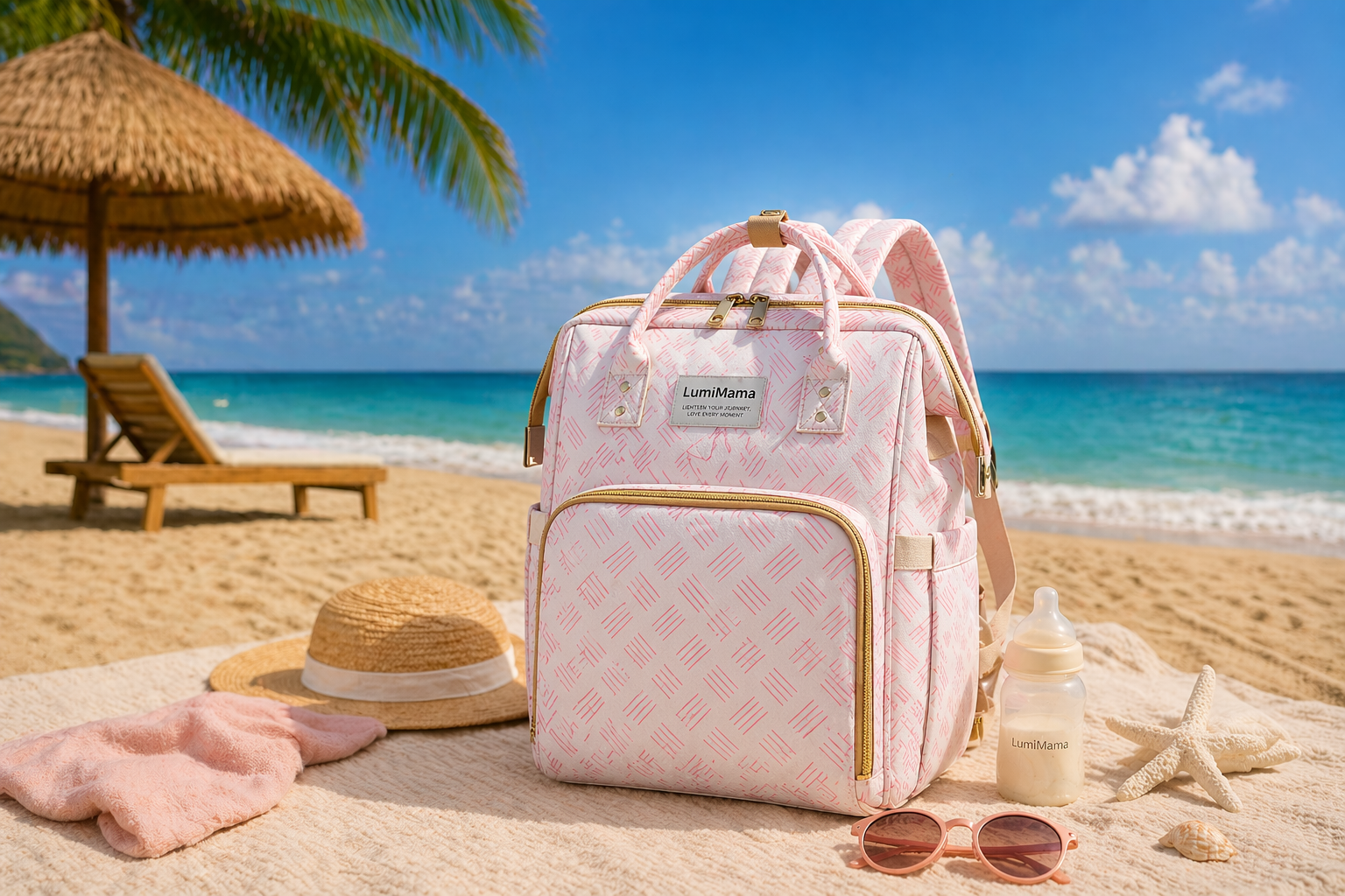 LumiMama™ 2-in-1 Diaper Backpack & Baby Bed