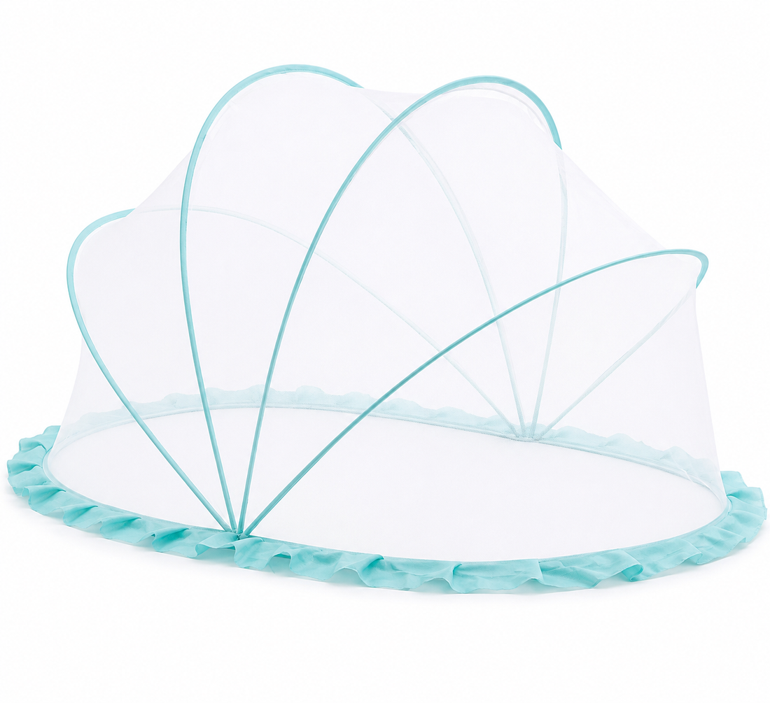 Foldable Pop-Up Baby Mosquito Net Tent | Portable Crib Canopy with Sun Protection