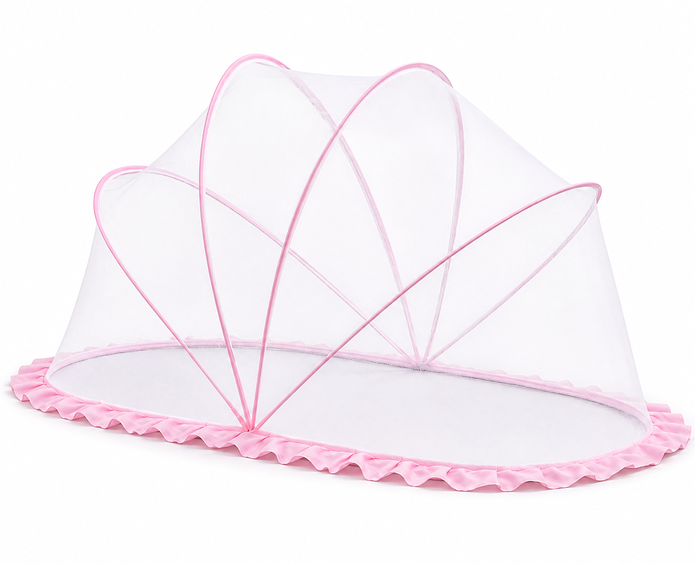Foldable Pop-Up Baby Mosquito Net Tent | Portable Crib Canopy with Sun Protection